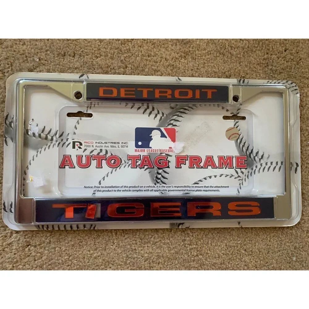 Detroit Tigers Auto Tag Frame